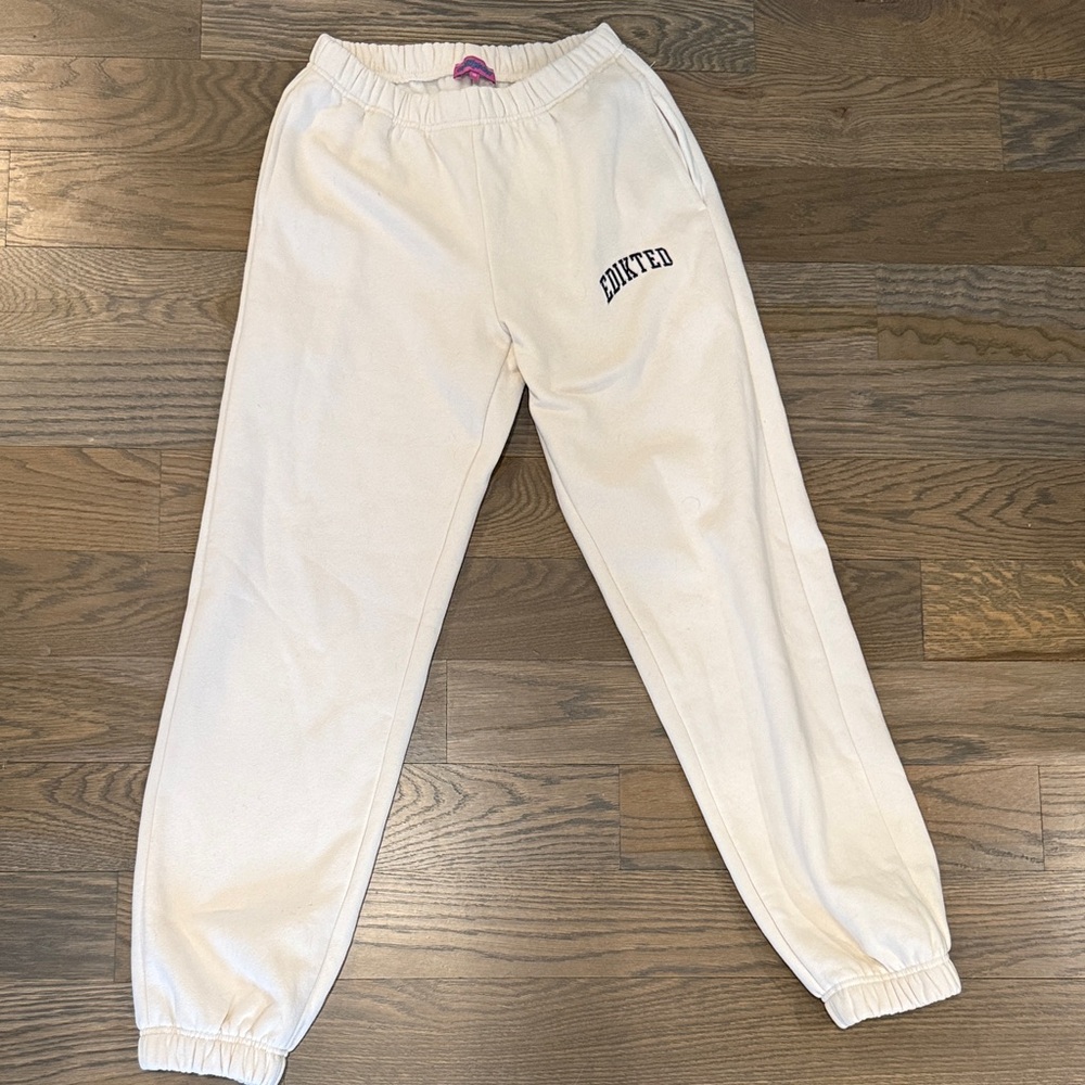 Edikted babe XS cream sweatpants